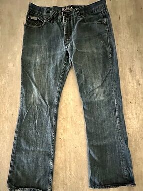 LRG Men's Straight Jeans in Indigo Blue Wash
